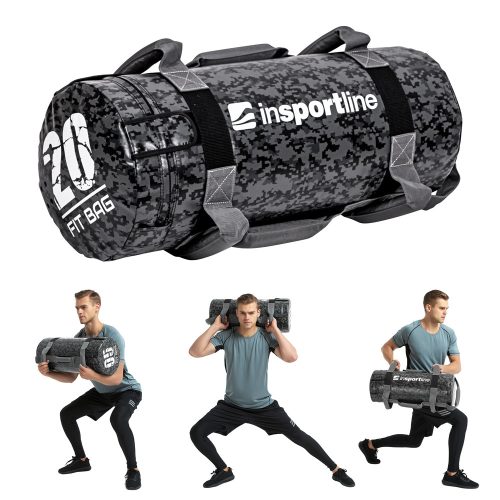 Erősítő zsák fogantyúkkal Fitbag Camu 20 kg