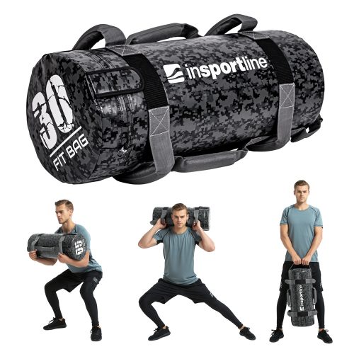 Erősítő zsák fogantyúkkal Fitbag Camu 30 kg