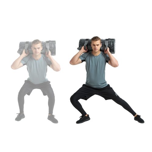 Erősítő zsák fogantyúkkal Fitbag Camu 30 kg