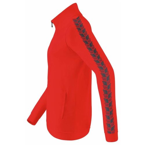 Erima férfi Essential Team álló nyakú, cipzáros melegítőfelső - piros // kifutó modell