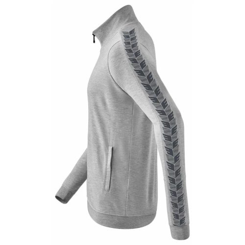 Erima férfi Essential Team álló nyakú, cipzáros melegítőfelső - szürke // kifutó modell
