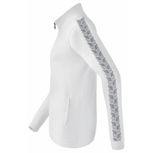 Erima férfi Essential Team álló nyakú, cipzáros melegítőfelső - fehér // kifutó modell