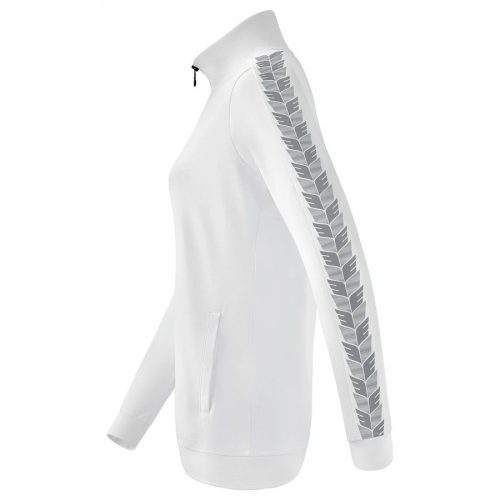 Erima női Essential Team álló nyakú, cipzáros melegítőfelső - fehér // kifutó modell