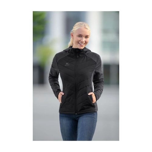 Erima női funkcionális steppelt kabát - fekete
