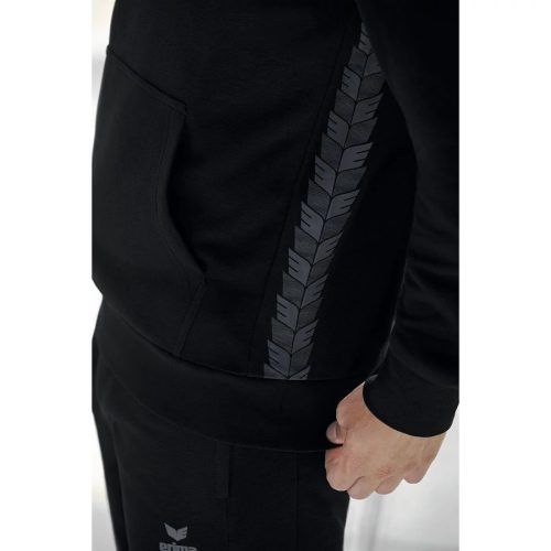 Erima férfi Essential Team kapucnis pulóver - fekete // kifutó modell