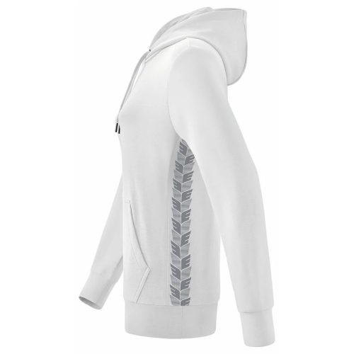 Erima női Essential Team kapucnis pulóver - fehér // kifutó modell