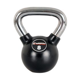 Kettlebell gumis, krómozott fogantyúval 8 kg