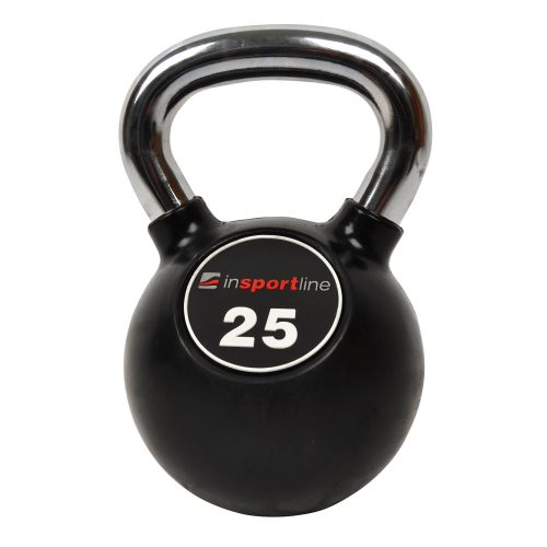 Kettlebell gumis, krómozott fogantyúval 25 kg